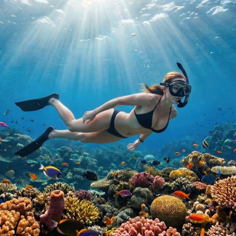 Dive mask form factor