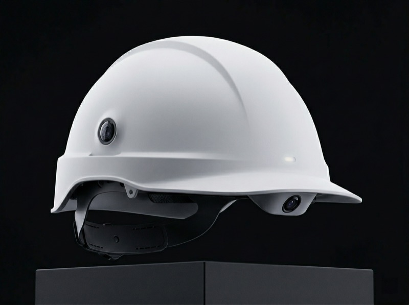Industrial safety helmet form factor